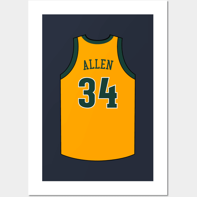 Ray allen seattle supersonics jersey hotsell